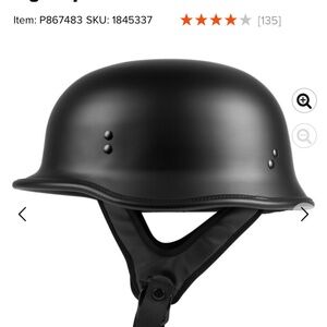 Highway 21 9mm style motorcycle helmet size small